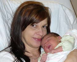 Little miracle, Olivia Grace, was born after tubal reversal by Dr. Berger. Her mom, Debbie, is 45 years old.