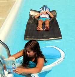 To have Domenica and Giovanna and 41 and 42 years of age after my reversal at 38 years old means it is never too late and All things are possible with God. They are 9 and 8 years old now. Here is a photo of their Summer Reading