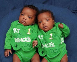 I have twins boys Noah and Nasir, and I got pregnant on the first try.