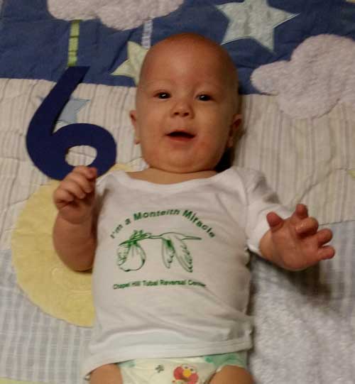 Arkansas tubal reversal baby is 6 months old.