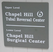 Surgical-center-sign-chapel-hill-tubal-reversal
