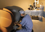 robot-tubal-specialists-sits-near-patient-during-surgery