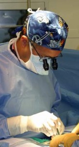 tubal reversal surgery in progress